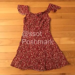 redding floral mini dress